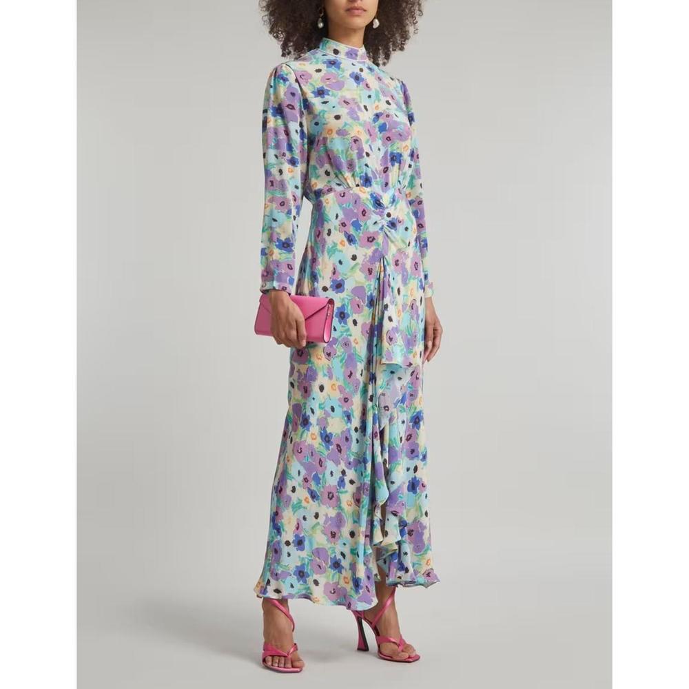 NEW RIXO dani maxi dress in lilac